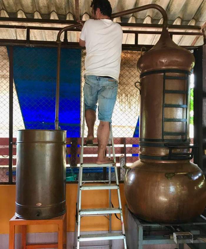 issan rum - david and pot still