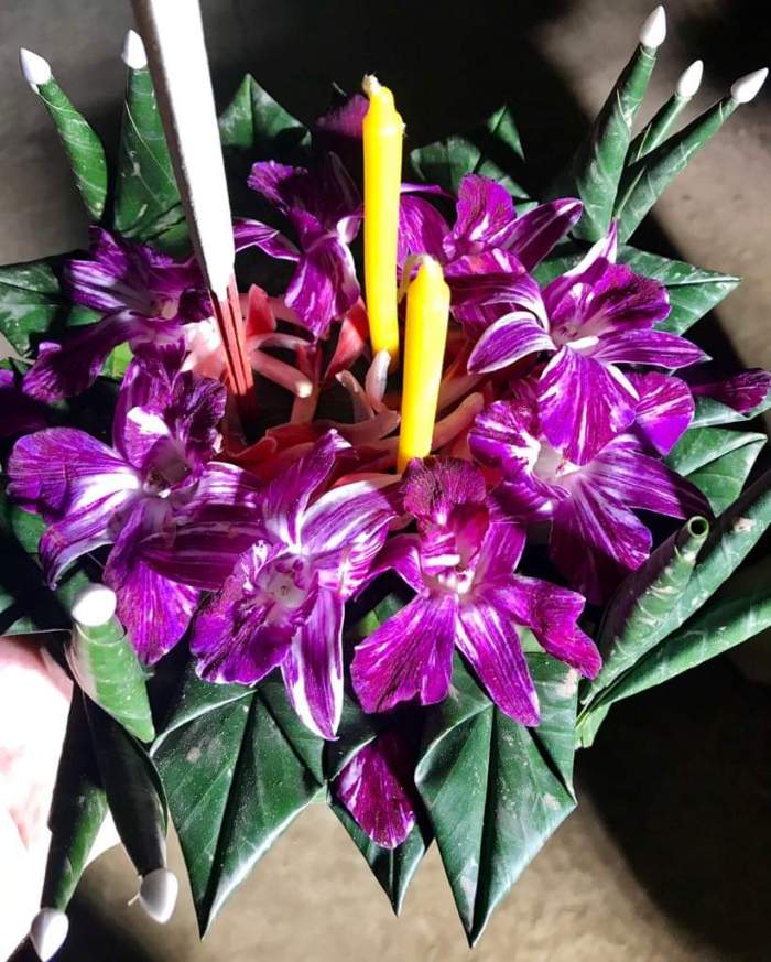 issan rum - flowers offering