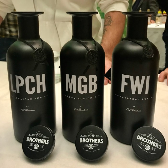 Old Borthers black bottles