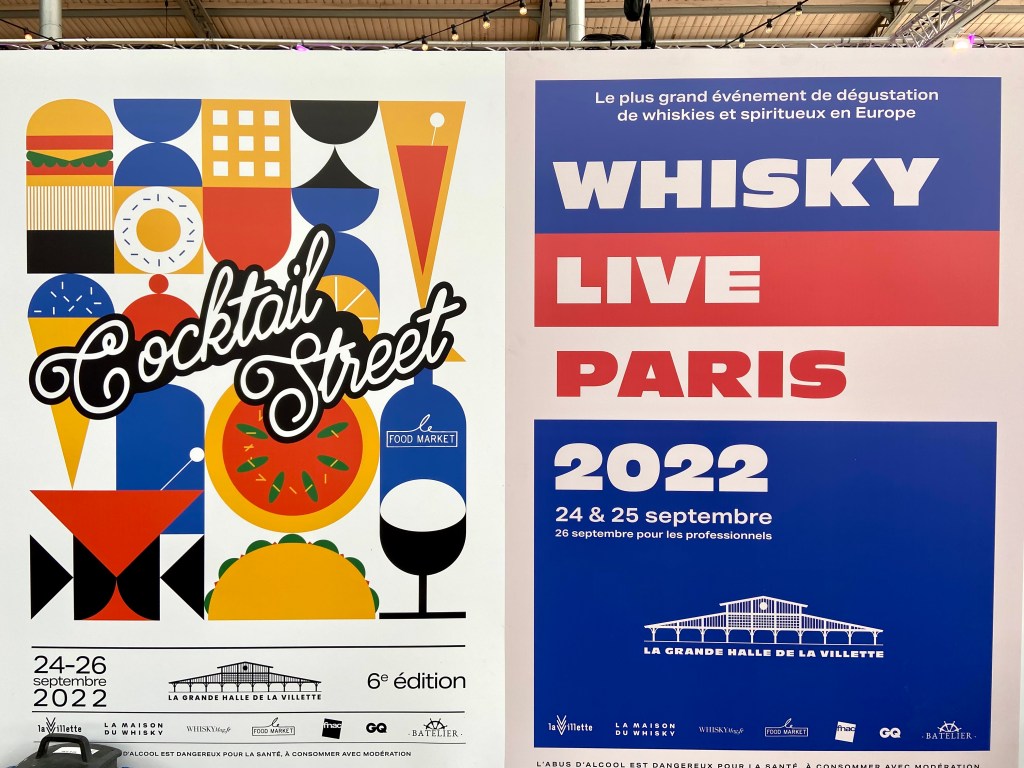 Double affiche Cocktail Street et Whisky Live Paris 2022