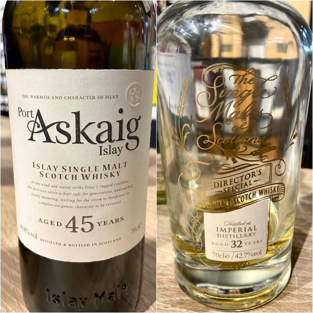 Port Askaig 45 ans et Imperial 32 ans