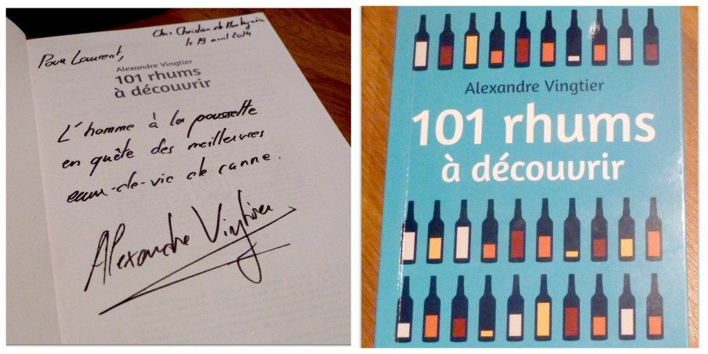 101 rhums à découvrir, la dédicace et la naissance de l'homme à la poussette