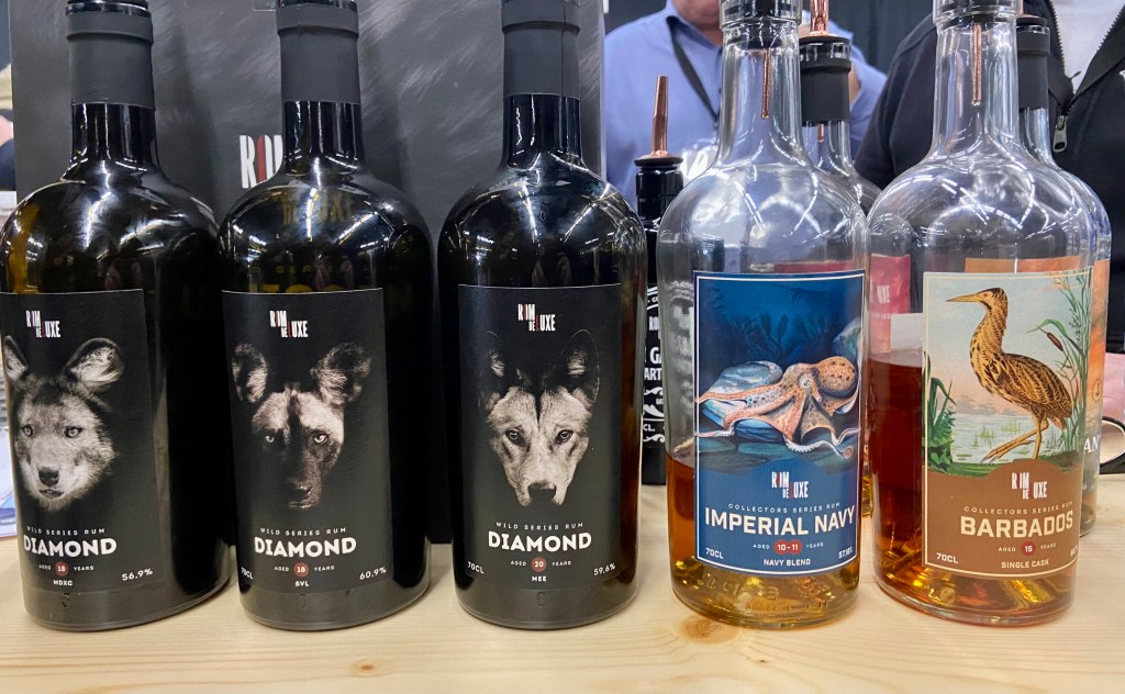 Mon Rhum Fest 2023 - Rom de Luxe Versailles 18 ans, Rom de Luxe Uitvlugt 18 ans, Rom de Luxe Enmore 20 ans, Rom de Luxe Imperial Navy et Rom de Luxe Barbados 15 ans