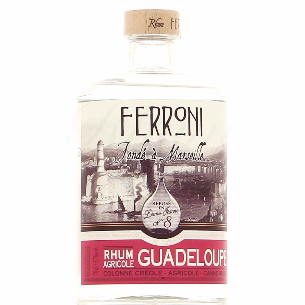 Une transversale de blancs pur jus de canne – 18ème prise – Ferroni Dame-Jeanne n°8 Guadeloupe
