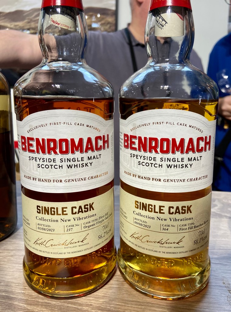 Whisky Live Paris 2023 - Benromach 2002 bourbon barrel et Benromach 2001 virgin oak