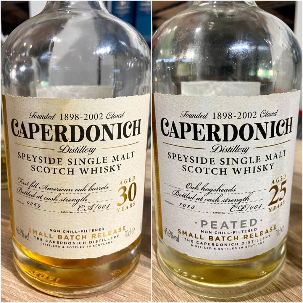 Whisky Live Paris 2023 - Caperdonich 30 ans et Caperdonich 25 ans (tourbé)