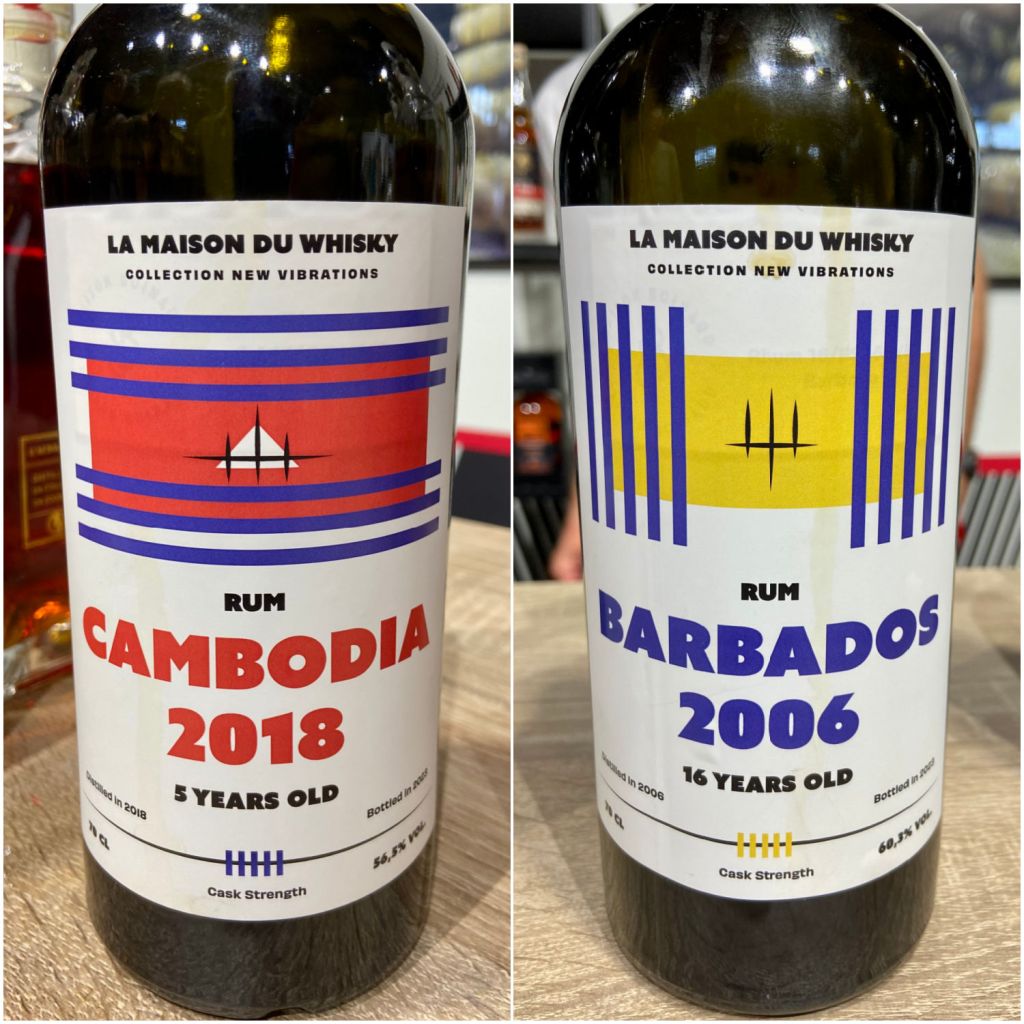 Whisky Live Paris 2023 - La Maison du Whisky Cambodia 2018 et Barbados 2006