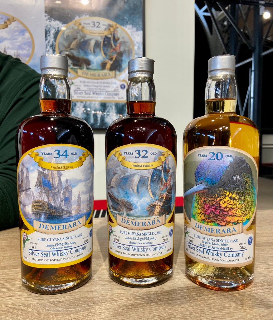 Whisky Live Paris 2023 - Silver Seal Enmore 34 ans, Uitvlugt 32 ans et Port Mourant 20 ans