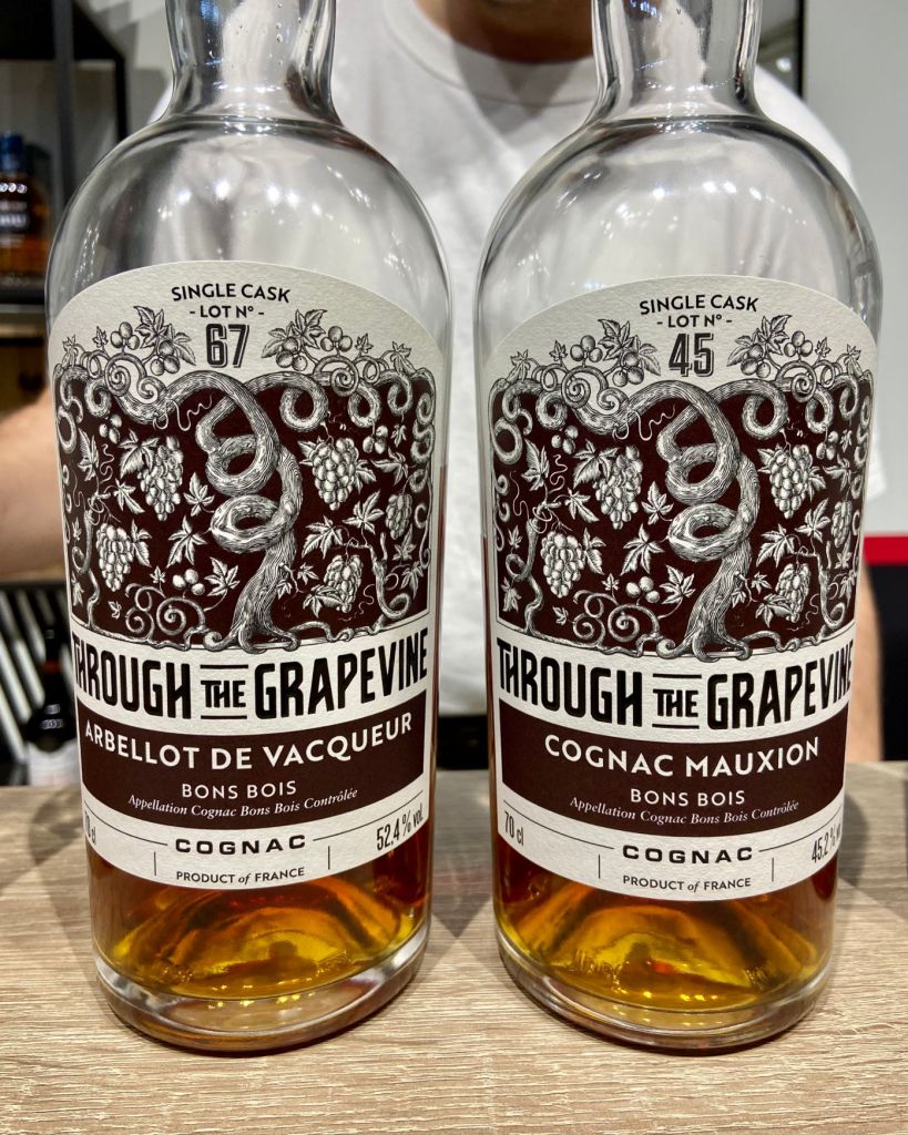 Whisky Live Paris 2023 - Through the Grapevine Arbellot de Vacqueur lot n°67 et Mauxion lot n°45