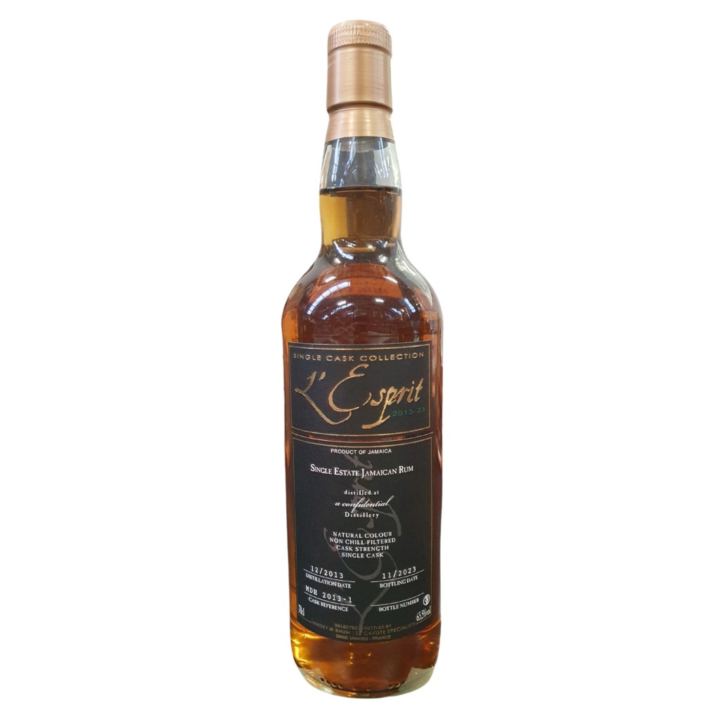L’Esprit Rhum Jamaïque 2013/2023 – 65.5 %