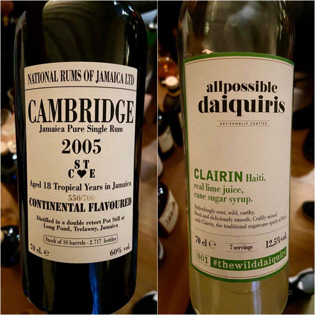 Dégustation Velier chez Excellence Rhum - Cambridge STCE 2005 et All Possible Daiquiris Clairin