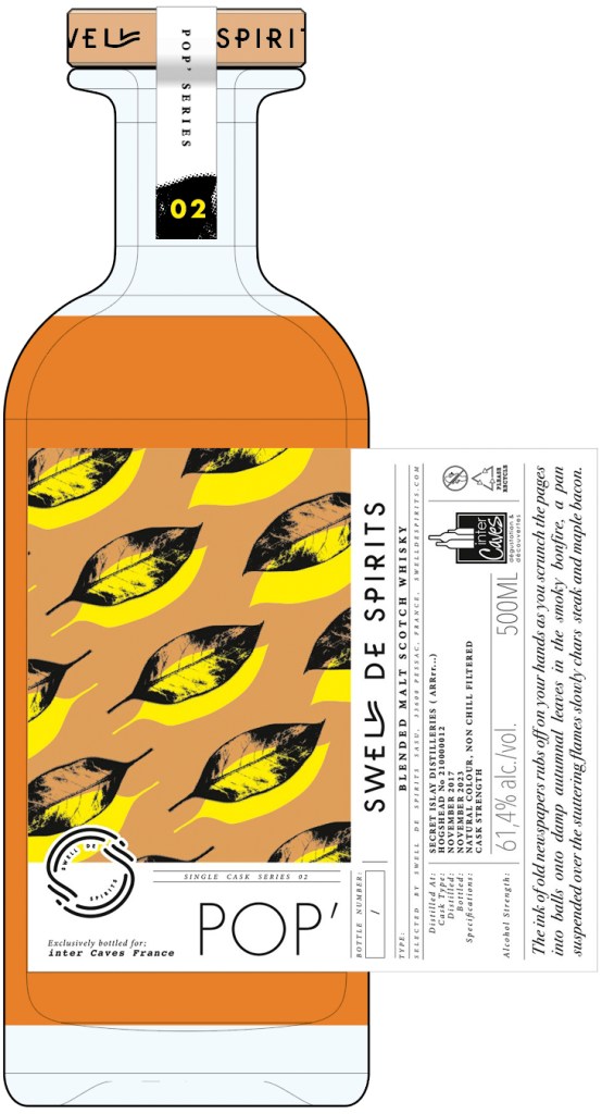 Swell de Spirits POP #2 Intercaves – Secret Islay Blended Malt – 61.4 %