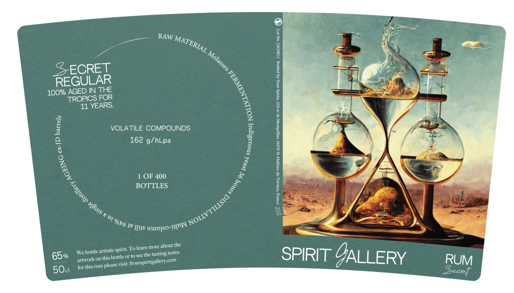 Spirit Gallery – Ron distillerie secrète 11 ans – 65 %