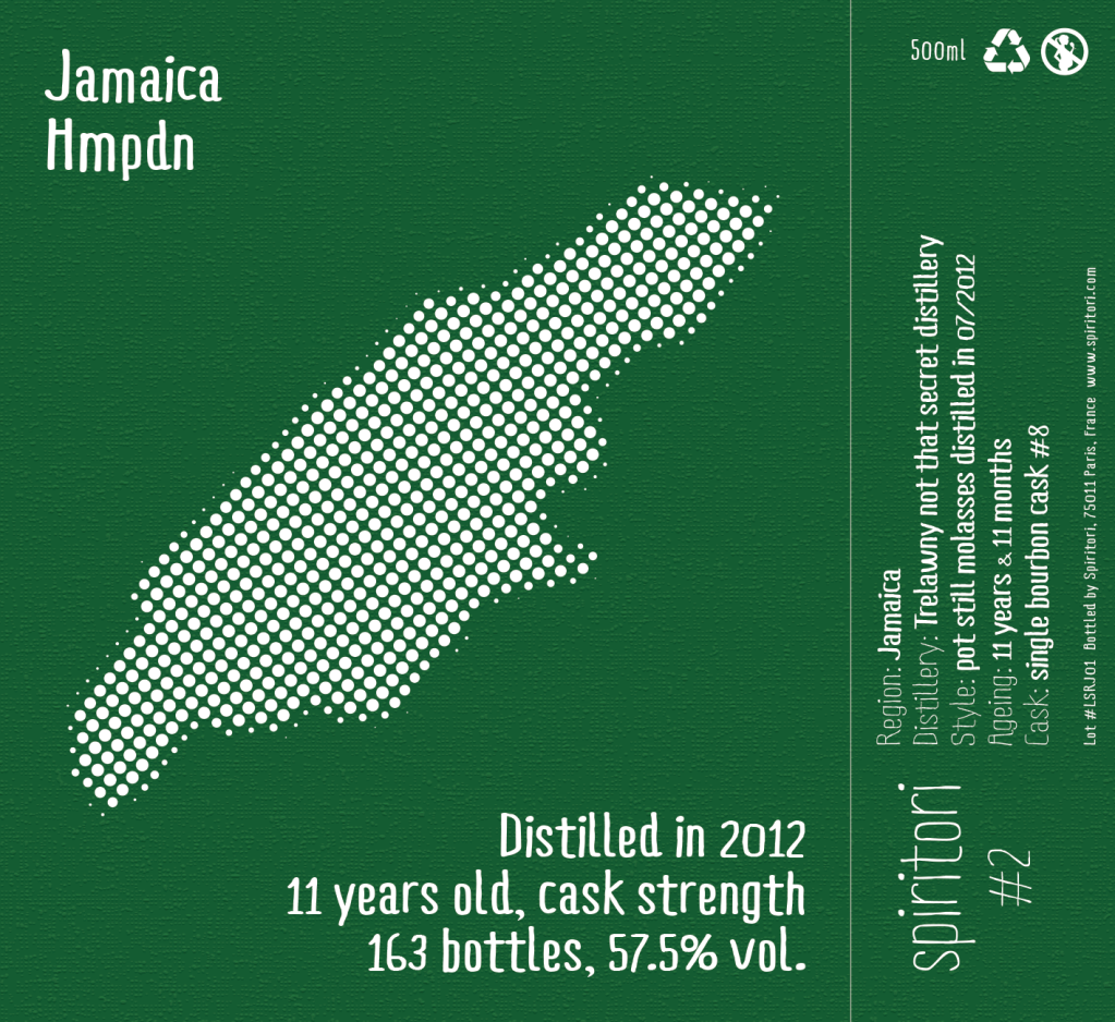 Spiritori #2 Jamaica 2012 Single Cask (11 ans) – 57.5 %