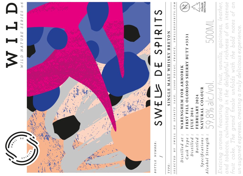 Swell de Spirits Wild Nature Series #6 – Warenghem 2014 (Oloroso first fill) – 59.6 %