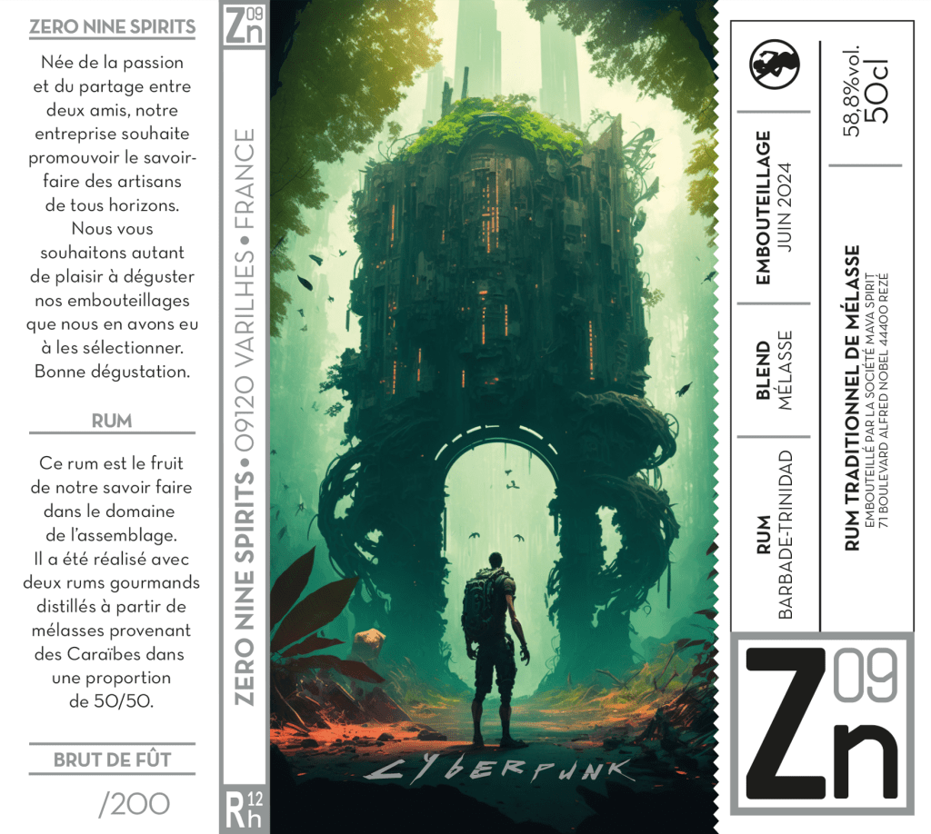 Zero Nine Spirits – Rh12 Blend TDLxFoursquare 2006 – 58.8 %