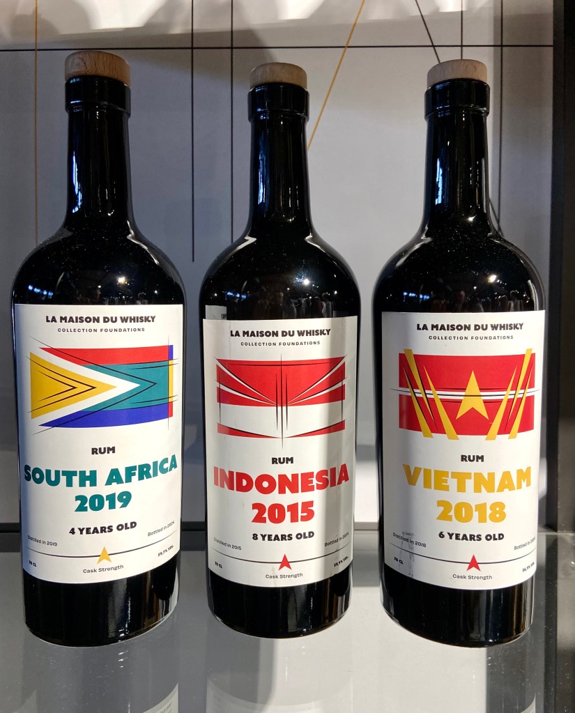 Whisky Live Paris 2024 - La Maison du Whisky Flags South Africa 2019, Indonesia 2015 et Vietnam 2018