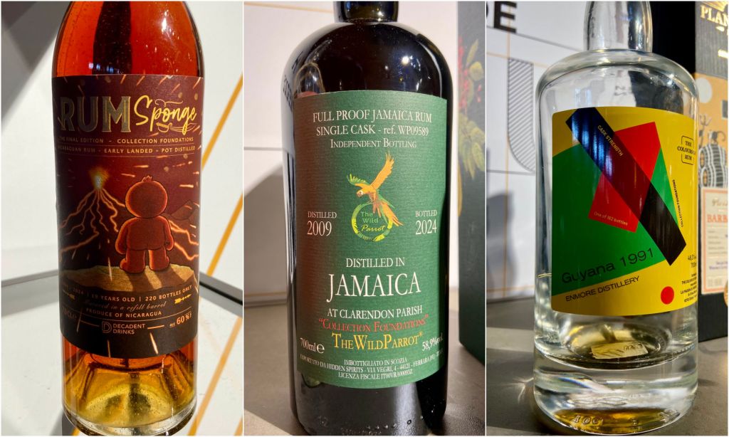 Whisky Live Paris 2024 - Rum Sponge Nicaragua 18 ans, Wild Parrot Jamaica 2009 et Colors of Rum Guyana 1991