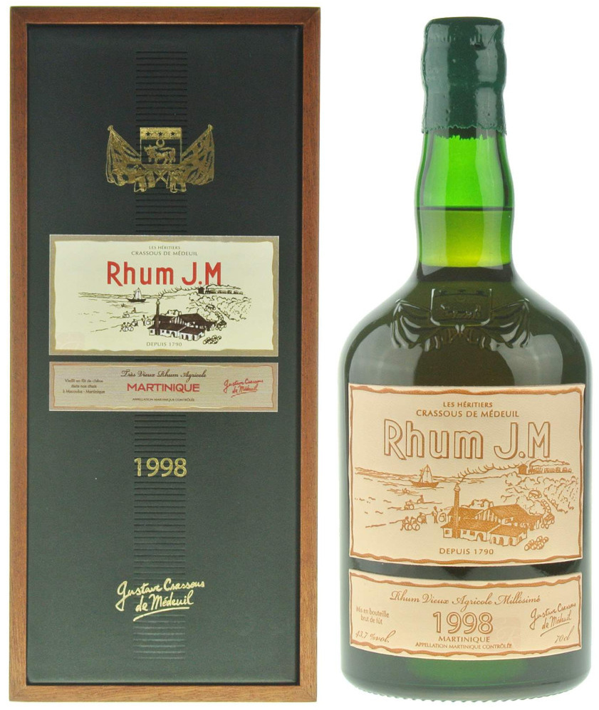 Rhum J.M 15 ans Millésime 1998 (photo Excellence Rhum)
