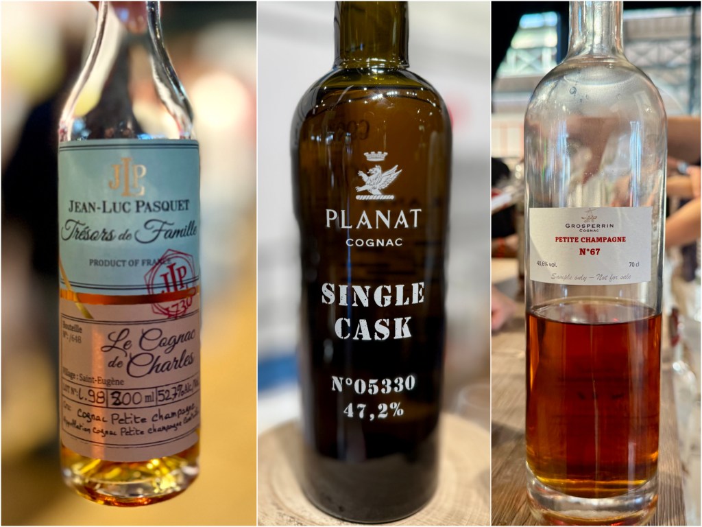 Whisky Live Paris 2025 - Cognac JL Pasquet Le Cognac de Charles, Cognac Planat Single Cask N05330 et Grosperrin Petite Champagne 67