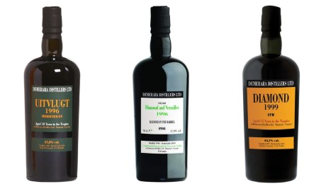 Velier Demerara Diamond 1999 SVW, Diamond and Versailles 1996 et Uitvlugt 1996